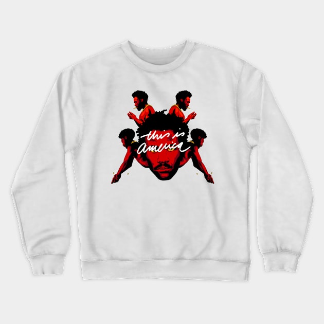 This is America Crewneck Sweatshirt by Woah_Jonny